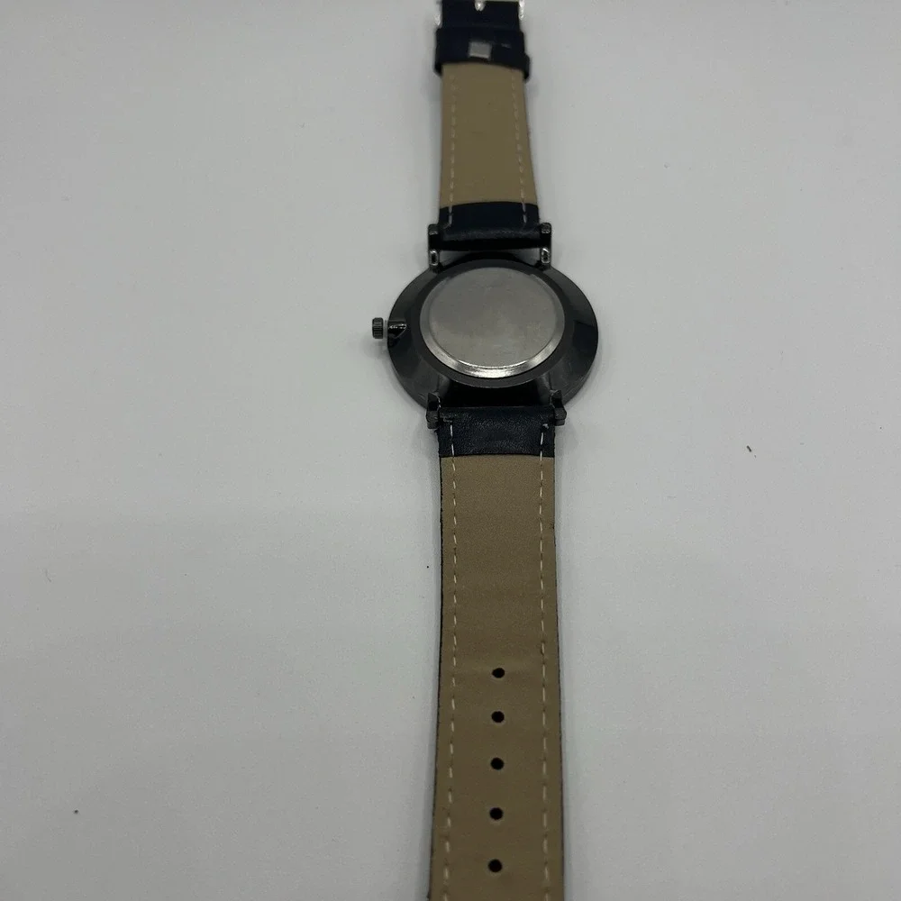 Geneva Mens Fashion Casual Quartz Wrist Watch Black Band Analog Classic Style‎